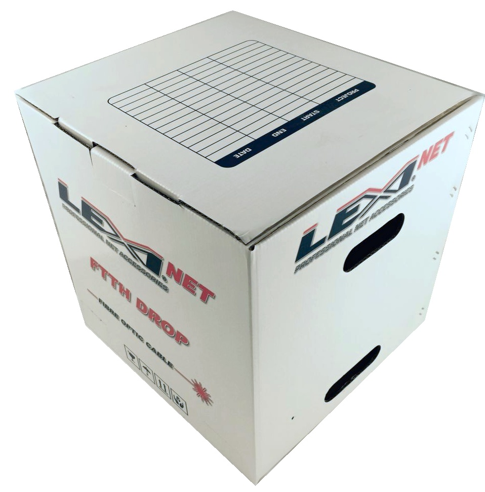 DROP LEXI FTTx 8 optická vlákna singlemode 9/125, G.657A1 BLACK LSZH-Metráž