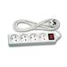 Kabel PremiumCord prodlužovací přívod 230V 3m 4 zásuvky+vypínač
