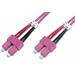 LEXI-Net Patch kabel 50/125, SC-SC OM4, 3m duplex