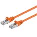 Premiumcord Patch kabel CAT6a S-FTP, RJ45-RJ45, AWG 26/7 3m oranžová
