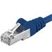 Premiumcord Patch kabel CAT6a S-FTP, RJ45-RJ45, AWG 26/7 5m modrá