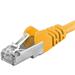 Premiumcord Patch kabel CAT6a S-FTP, RJ45-RJ45, AWG 26/7 7m žlutá