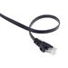 PremiumCord Plochý patch kabel UTP RJ45-RJ45 CAT6 5m černá