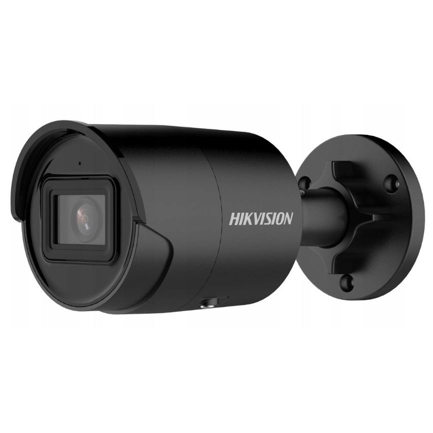 DS-2CD2046G2H-IU(2.8mm)(eF)/BLACK 4MPix IP Bullet AcuSense kamera; IR 40m, mikrofon, černá