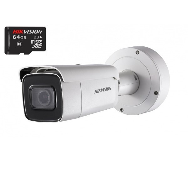 DS-2CD2643G0-IZS/64GI(2.8-12mm)(EU) 4MPix IP venkovní kam.; H265+;WDR+ICR+EXIR+Alarm+Audio+Motor.obj.+ 64GB SD