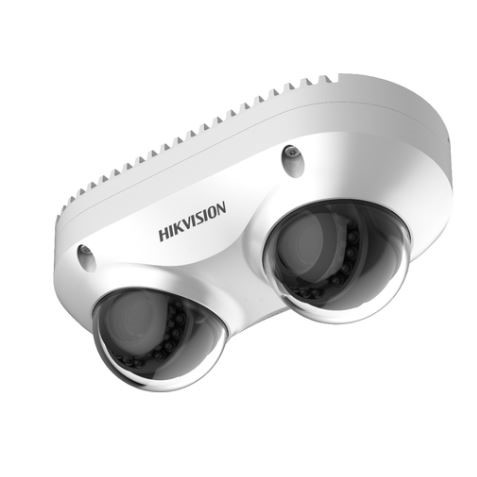 DS-2CD6D82G0-IHS(4mm) 8MPix IPDual-lens Dome PanoVu kamera; IR 10m, 2x mikrofon, WDR