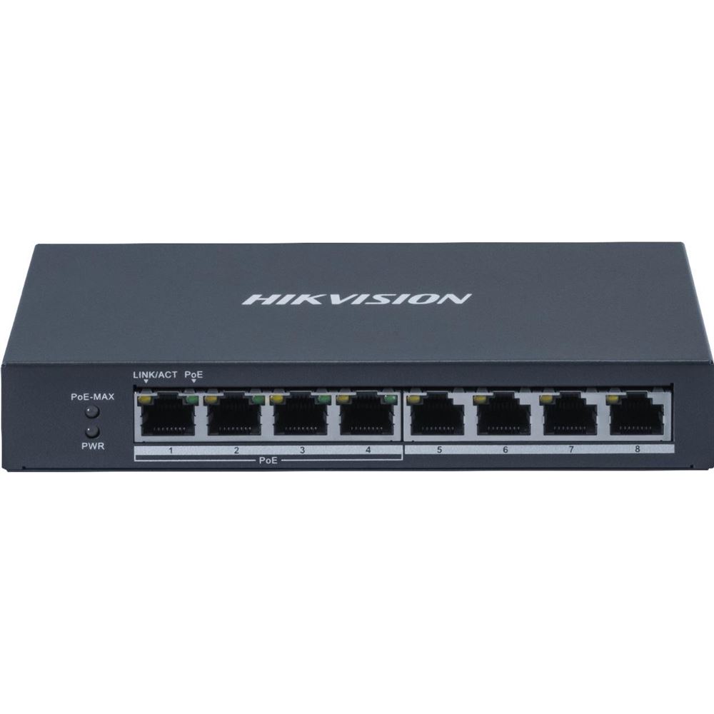 DS-3E0508P-O Switch 8x 10/100/1000Mbit (4x Gb PoE), 60W
