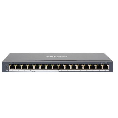 DS-3E0516P-O Switch16x 10/100/1000Mbit (8x Gb PoE), 110W