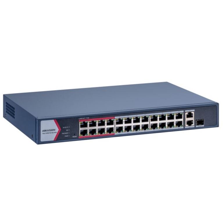 DS-3E1326P-EI/M Smart managed switch 24x100TX PoE+2x uplink (Gb Combo port + Gb RJ45), 230W, Super PoE