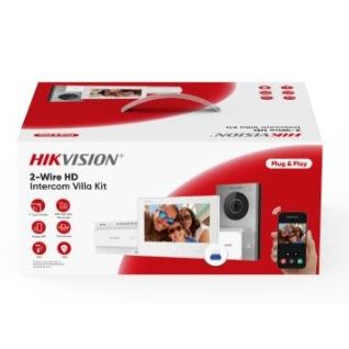 DS-KIS705EY Přednastavený kit videotelefonu, 2-drát HD, bytový monitor+dveřní stanice+zdroj