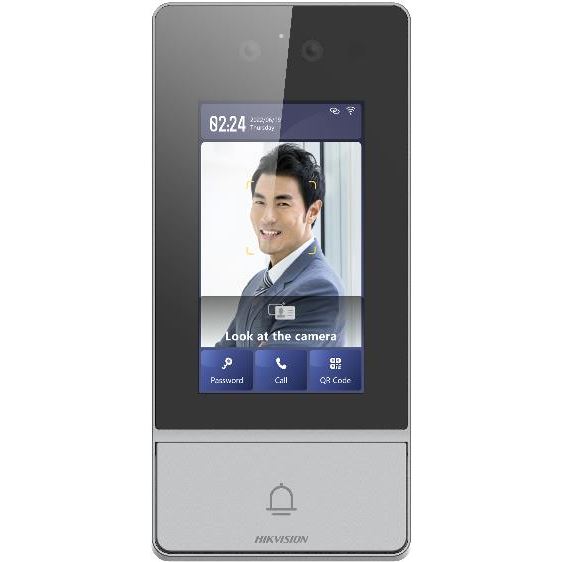 DS-KV9503-WBE1 IP dveřní interkom s rozpoznáním obličeje; 4,3" displej; čtečka Mifare karet, Wi-Fi