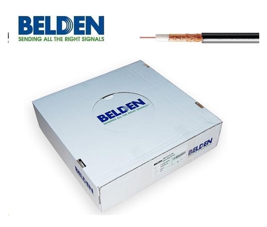 Kabel koax BELDEN H125 CU PE 100M černý