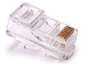 Konektor RJ45 8/8 3u drát kulatý UTP