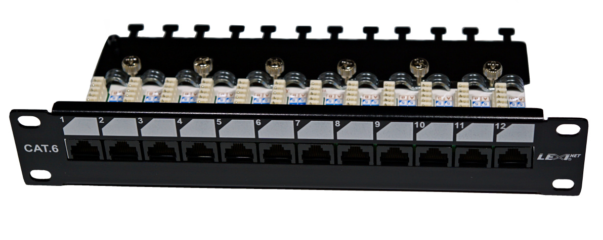 LEXI-Net Patch panel EXCLUSIVE 12 ports CAT 6 UTP 10"