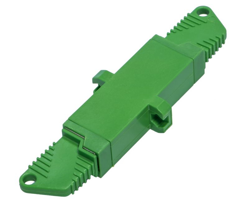 Optická spojka/ adaptér/ coupling E2000-E2000, simplex, SM 9/125, zelená (APC)