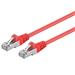 Premiumcord Patch kabel CAT6a S-FTP, RJ45-RJ45, AWG 26/7 0,25m červená