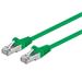 Premiumcord Patch kabel CAT6a S-FTP, RJ45-RJ45, AWG 26/7 0,25m zelený
