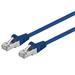 Premiumcord Patch kabel CAT6a S-FTP, RJ45-RJ45, AWG 26/7 0,5m modrá