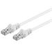 Premiumcord Patch kabel CAT6a S-FTP, RJ45-RJ45, AWG 26/7 1,5m bílá