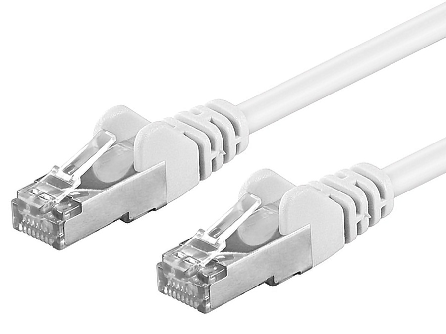 Premiumcord Patch kabel CAT6a S-FTP, RJ45-RJ45, AWG 26/7 2m bílá