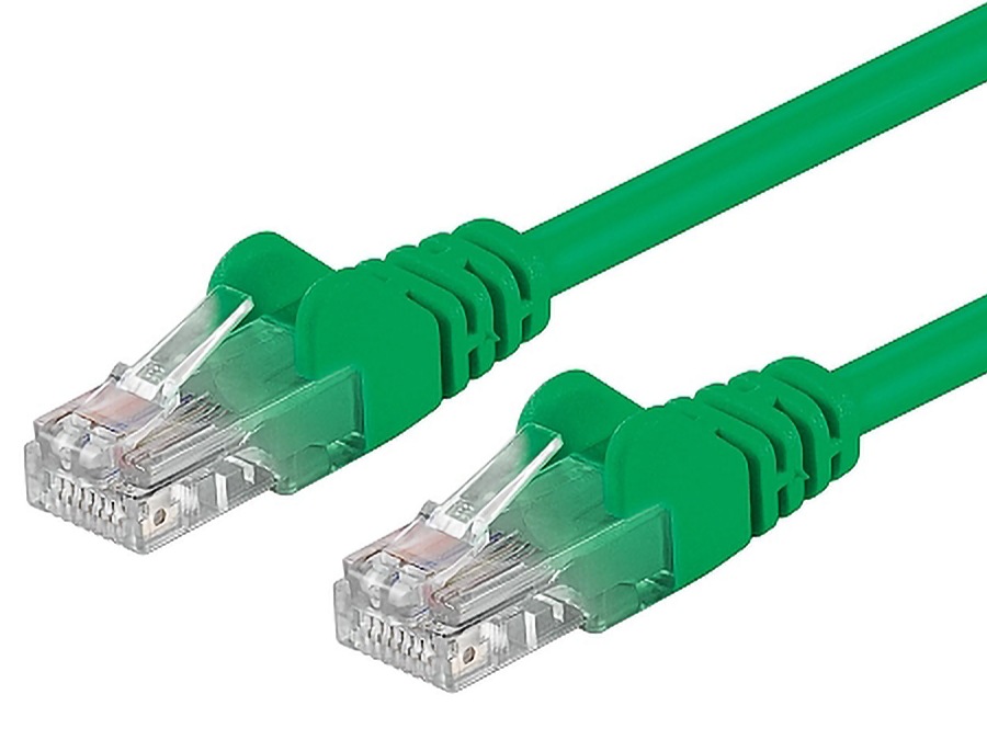 PremiumCord Patch kabel UTP RJ45-RJ45 CAT6 0.25m zelená