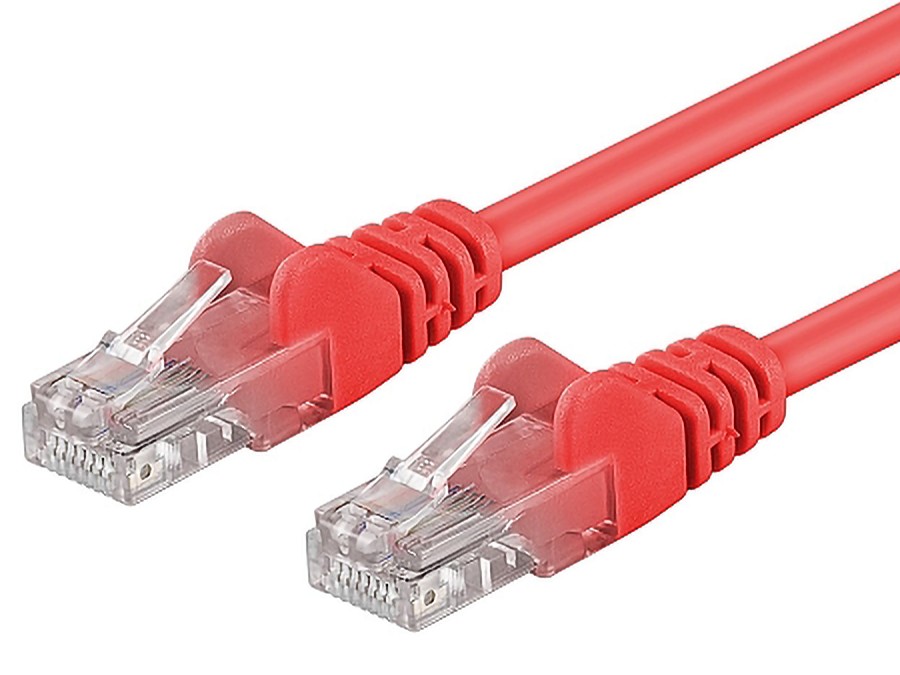 PremiumCord Patch kabel UTP RJ45-RJ45 CAT6 2m červená