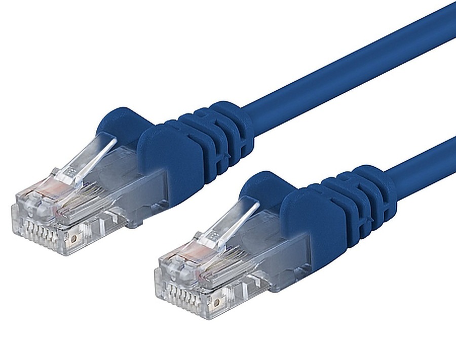 PremiumCord Patch kabel UTP RJ45-RJ45 CAT6 2m modrá