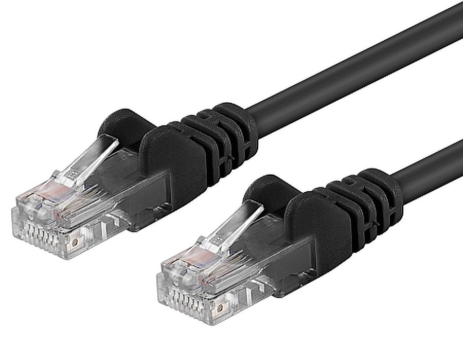 PremiumCord Patch kabel UTP RJ45-RJ45 level 5e 0.5m černá