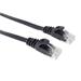 PremiumCord Plochý patch kabel UTP RJ45-RJ45 CAT6 5m černá