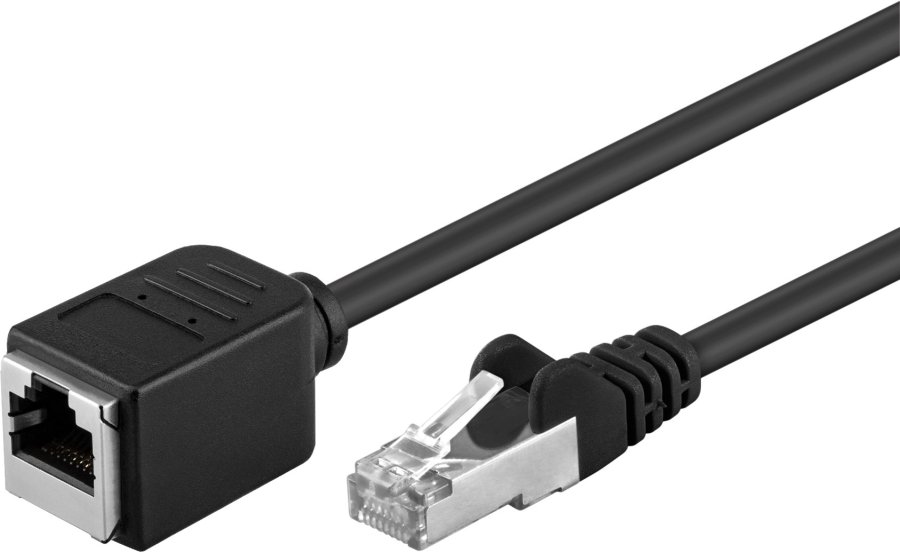 PremiumCord Prodlužovací Patch kabel F/UTP RJ45-RJ45 M/F 3m