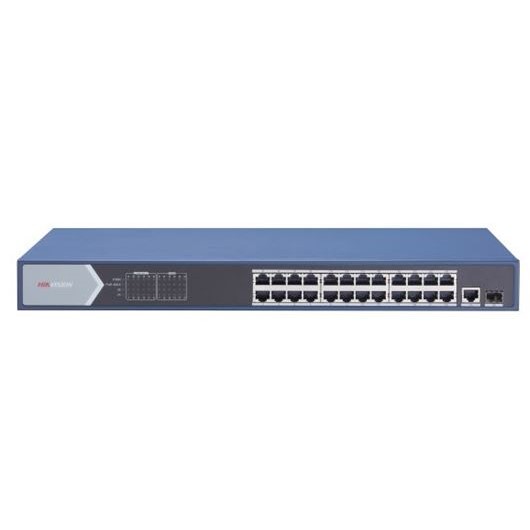 switch 24xGb PoE + 1x Gb uplink RJ-45 + 1x Gb uplink SFP, 370W