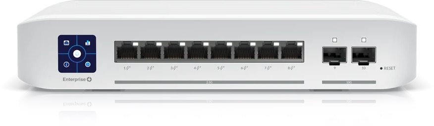 Switch Ubiquiti Networks USW-Enterprise-8-PoE UniFi, 8x GLAN s PoE, 2x SFP+, 120W