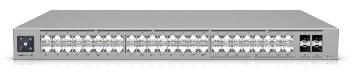 Switch Ubiquiti Networks USW-Pro-Max-48-PoE Unifi, 16x 2,5GLAN s PoE, 32x GLAN s PoE, 4x 10G SPF+