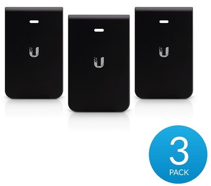 Ubiquiti kryt pro UAP In-Wall HD, černý motiv, 3 kusy