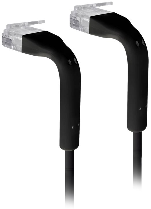 Ubiquiti U-Cable-Patch-RJ45-BK, UniFi Ethernet Patch Kabel, 0,22m, Cat6, černý