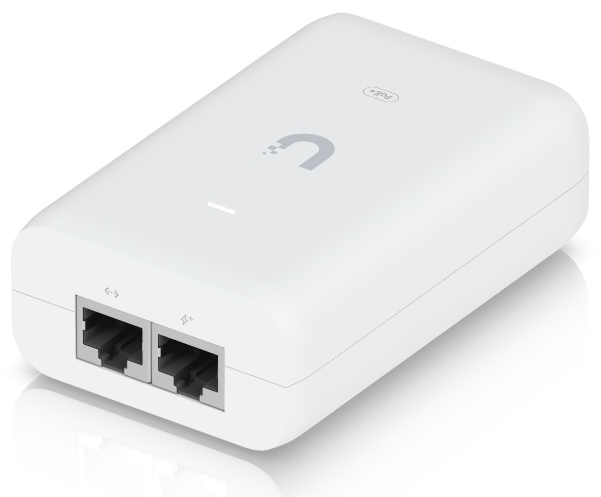Ubiquiti U-PoE+ - Gigabitový PoE injektor 48V/0,65A (30W)