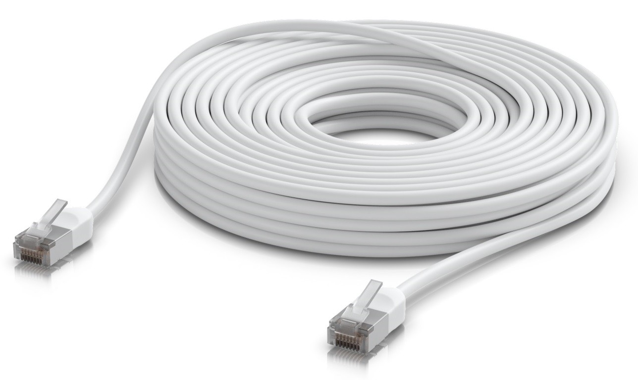 Ubiquiti UACC-Cable-Patch-Outdoor-C6A-15M-W venkovní Cat6a patch kabel, 15m
