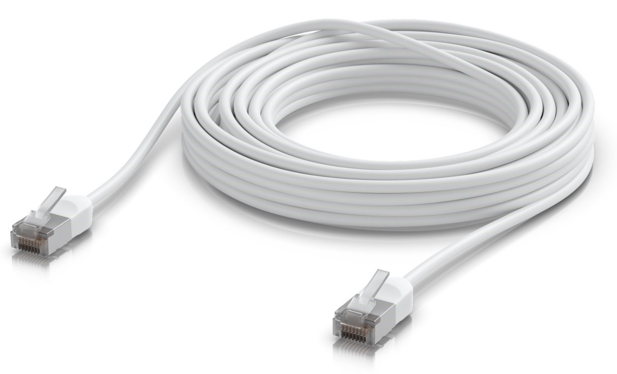 Ubiquiti UACC-Cable-Patch-Outdoor-C6A-8M-W venkovní Cat6a patch kabel, 8m