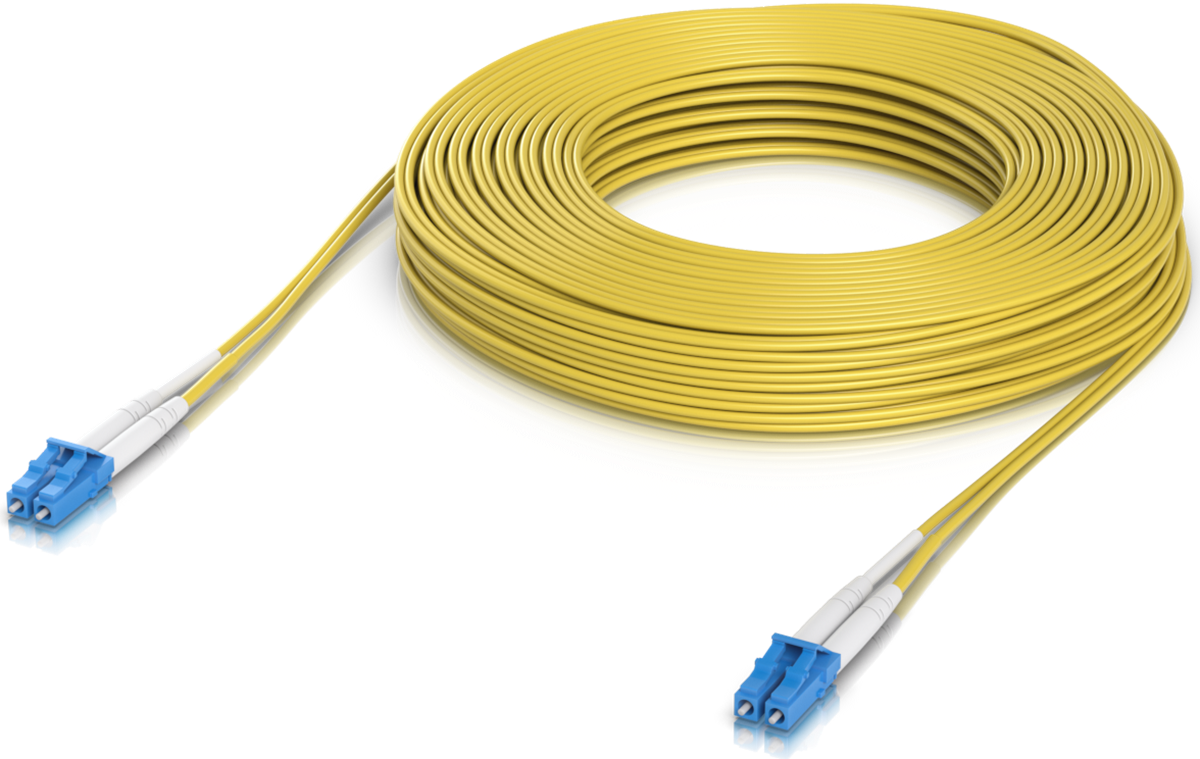 Ubiquiti UACC-OFC-S2-LULU-30M - optický patch cord LCupc/LCupc, Duplex, Singlemode 9/125, 30m