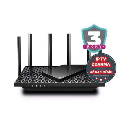 WiFi router TP-Link Archer AX72 WiFi 6 AX5400, 4 x GLAN, 1x GWAN, 1x USB, 2,4/5GHz, OneMesh