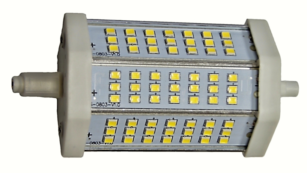 Žárovka 9W R7S 63pcs 2835, 230V 85-265V AC,2700K WARM WHITE