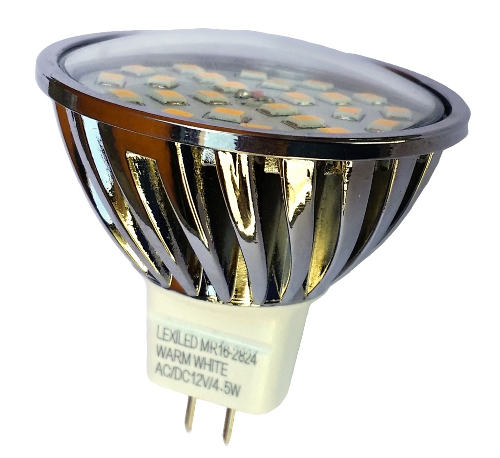 Žárovka MR16-2824CWW, 4,5W AC/DC 10-30V, 2700-3500K, 395 Lm